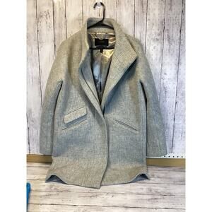 .Crew Italian Wool Lodge Coat in Heather Grey – Women’s Size 10